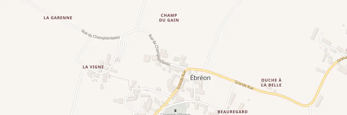 Plan du 10 Rue de Champlambeau à Ébréon