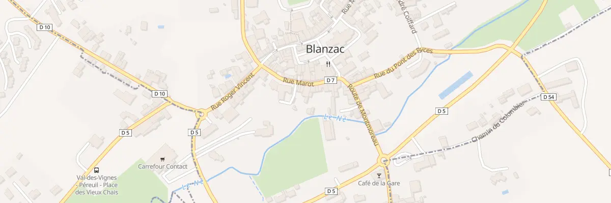 Plan du 11 Rue Marot à Coteaux-du-Blanzacais
