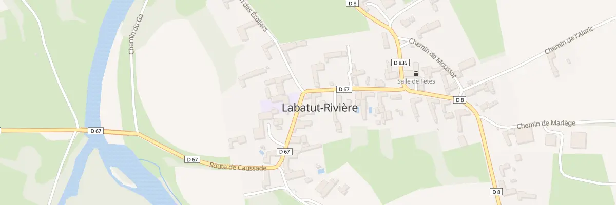 Plan du 8 Rue des Ecoles à Labatut-Rivière