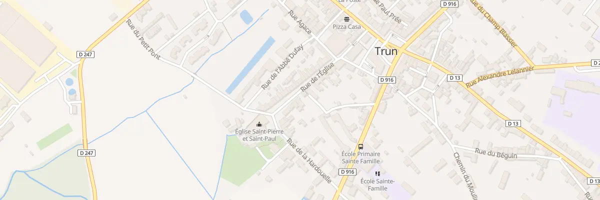 Plan du 23 Rue de l’Eglise à Trun