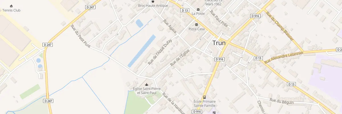 Plan du 22 Rue de l’Eglise à Trun