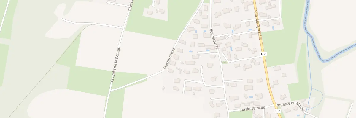 Plan du 11 Rue du Stade à Lagarde