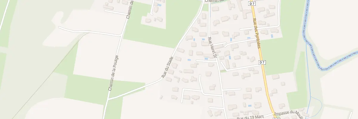 Plan du 9 Rue du Stade à Lagarde