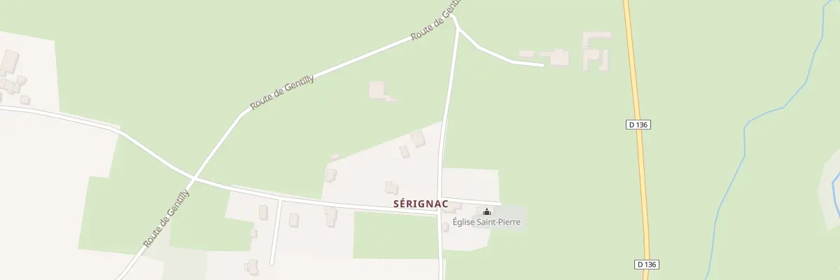 Plan du 2 Rte de Sérignac à Chalais