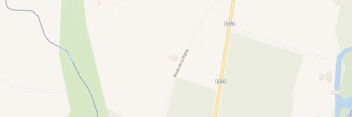 Plan du 2 Rte de la Plaine à Bazac