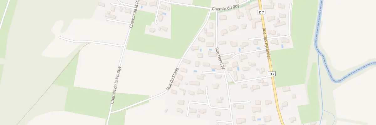 Plan du 7 Rue du Stade à Lagarde