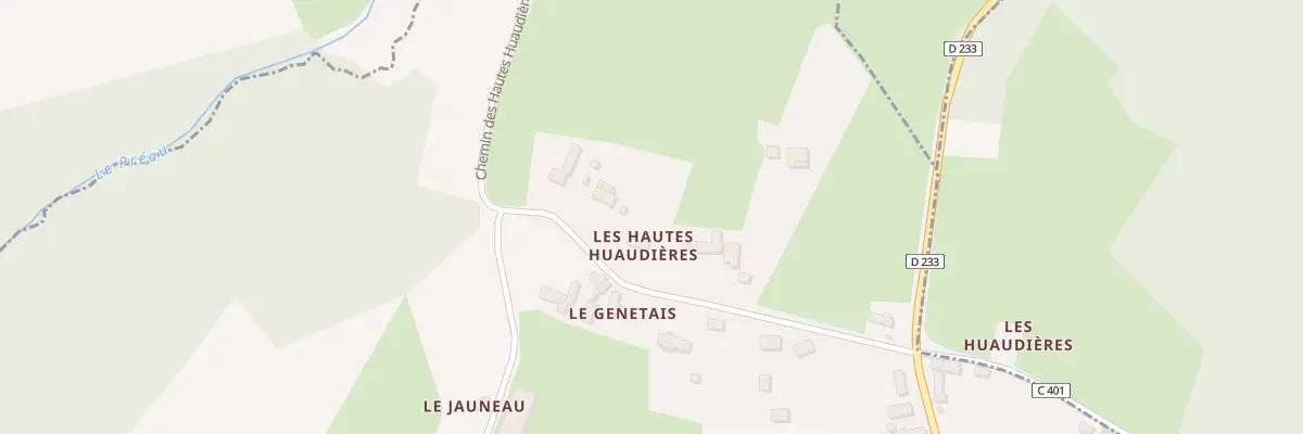 Plan du 196 Che des Hautes Huaudières à Roëzé-sur-Sarthe