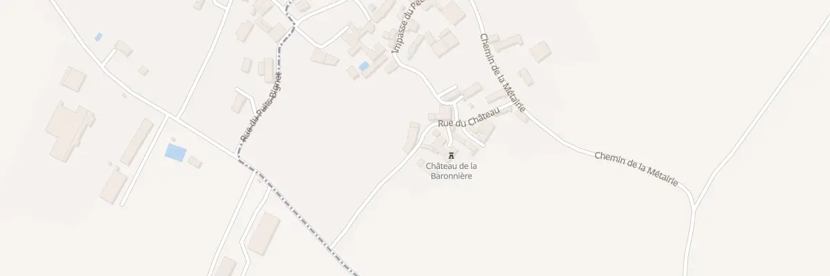 Plan du 6 Rue du Château la Baronnière à Vançais