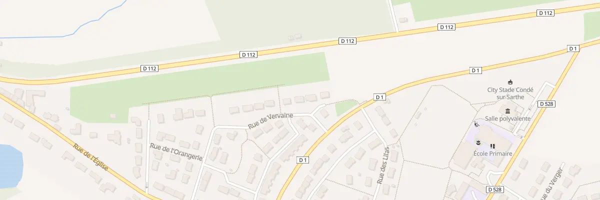Plan du 25 Rue de Vervaine à Condé-sur-Sarthe