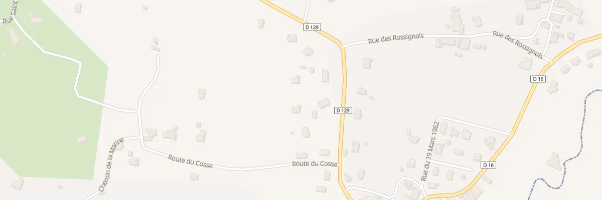 Plan du 22 Le Cosse à Mongauzy