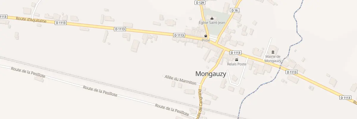 Plan du 55 Bourg Sud à Mongauzy