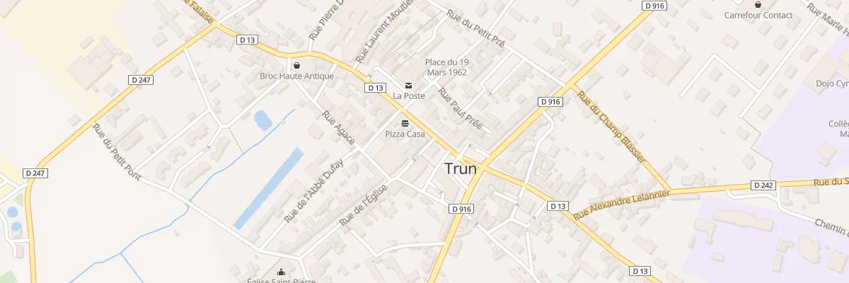 Plan du 2 Rue de l’Eglise à Trun