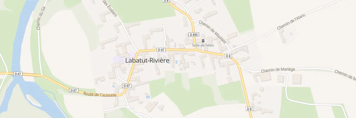 Plan du 16 Rue des Ecoles à Labatut-Rivière