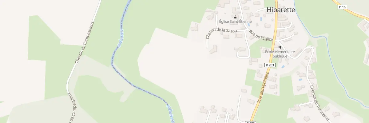 Plan du 15 Che de la Sazou à Hibarette