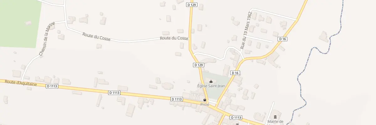 Plan du 94 Bourg Sud à Mongauzy