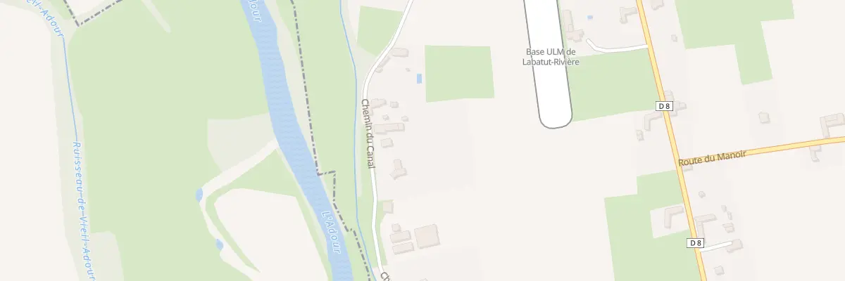 Plan du 9B Che du Canal à Labatut-Rivière