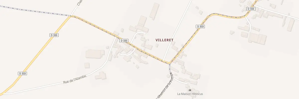 Plan du 5090 Le Petit Villeret à Brettes