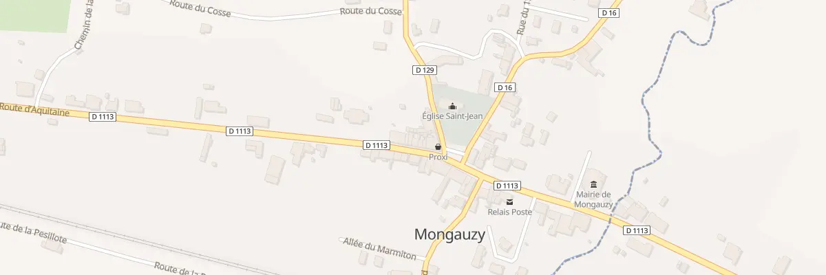 Plan du 60 Bourg Sud à Mongauzy