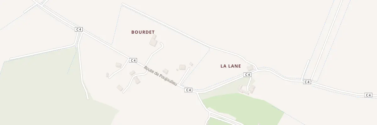 Plan du 885 Rte de Poujoulieu à Escalans