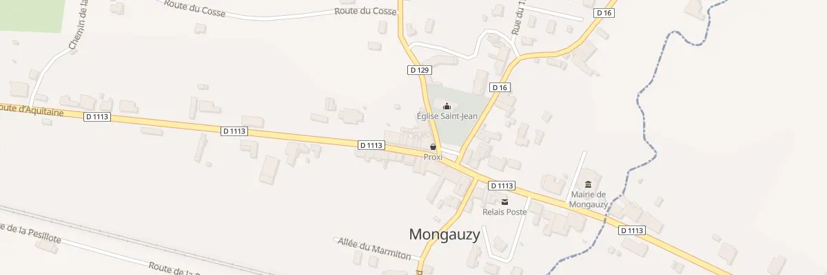 Plan du 58 Bourg Sud à Mongauzy