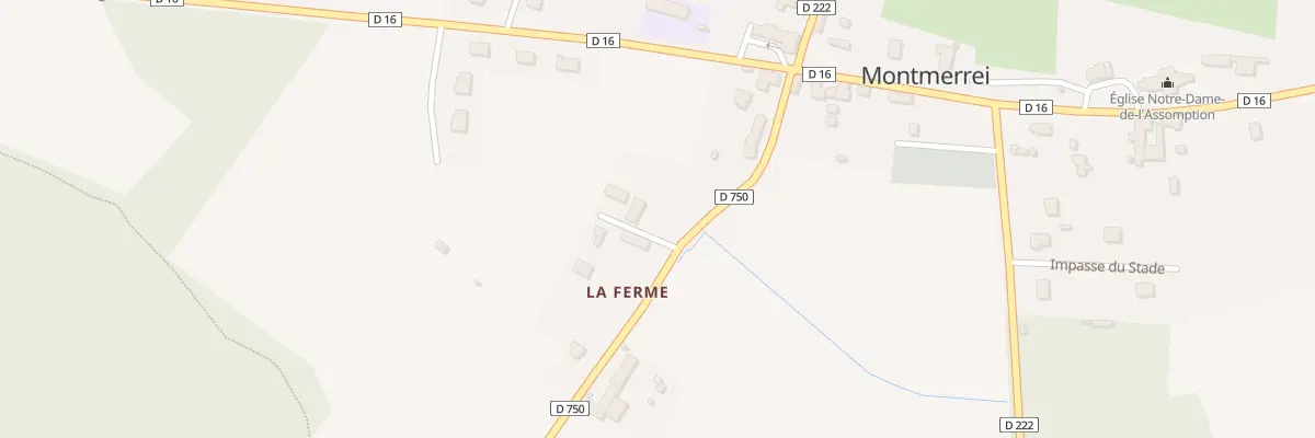 Plan du 148 Rte des Bruyères à Montmerrei