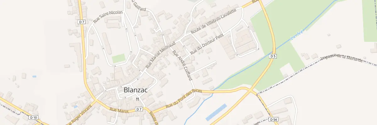 Plan du 7 Rue André Coiffard à Coteaux-du-Blanzacais