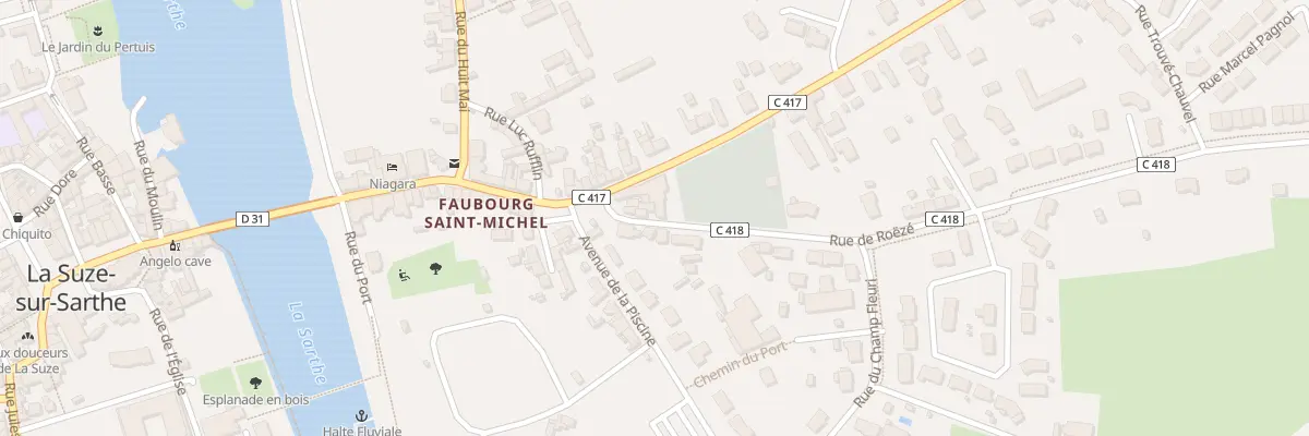 Plan du 6 Rte de Roeze à La Suze-sur-Sarthe