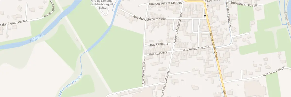 Plan du 90 Rue Lasserre à Maubourguet