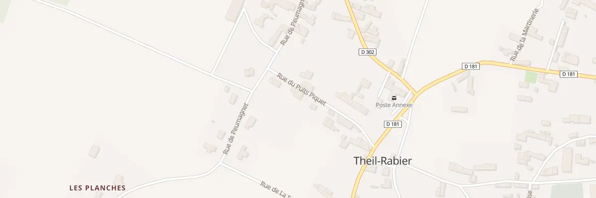 Plan du 5 Rue du Puits Piquet à Theil-Rabier