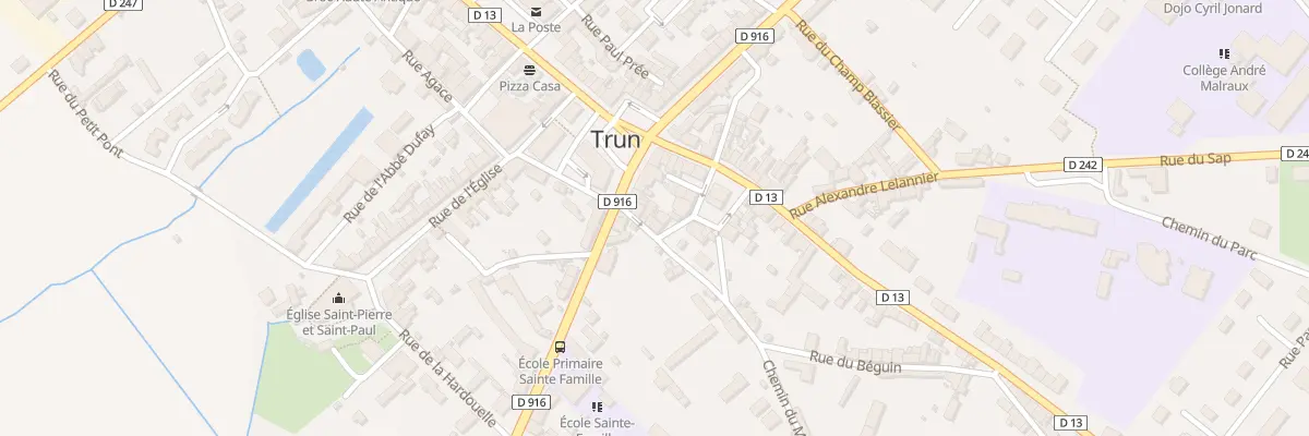 Plan du 3 Rue Béguin à Trun