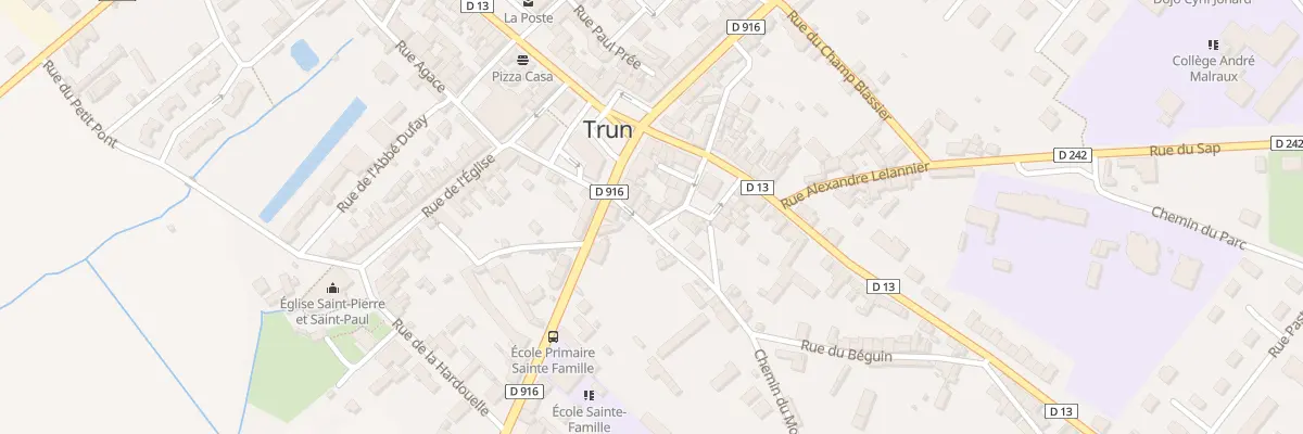 Plan du 5 Rue Béguin à Trun