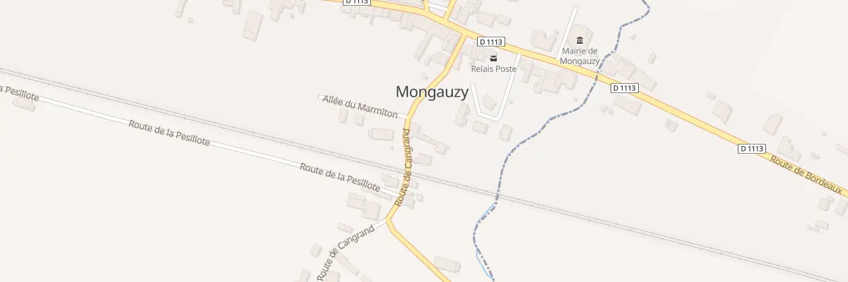 Plan du 135 Rte de Cangrand à Mongauzy