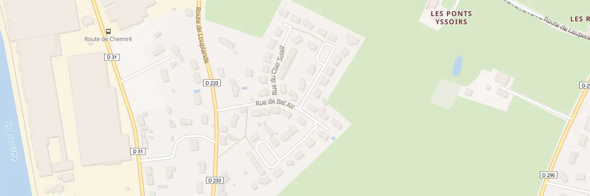Plan du 23 Rue de Bel Air à La Suze-sur-Sarthe