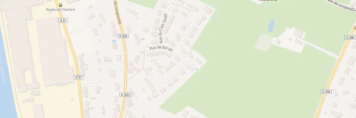Plan du 5 Rue de Bel Air à La Suze-sur-Sarthe