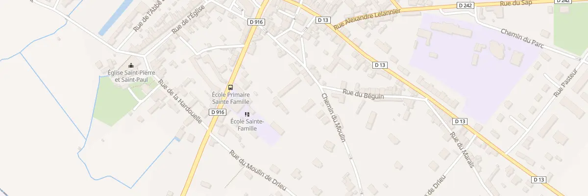 Plan du 2 Rue Béguin à Trun