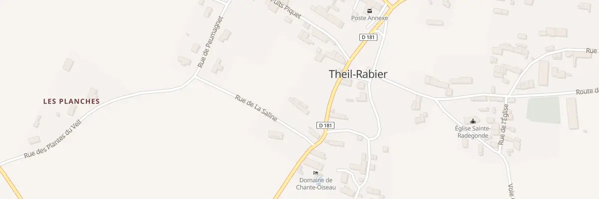 Plan du 2 Rue de la Saline à Theil-Rabier