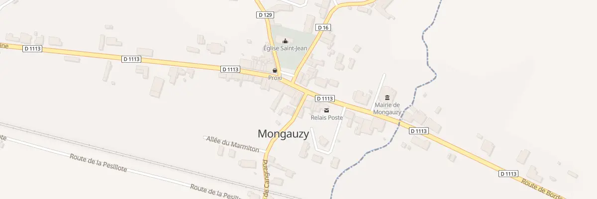 Plan du 31 Bourg Sud à Mongauzy