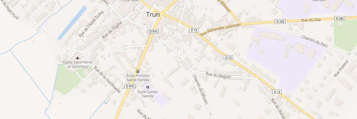 Plan du 9626 Rue Béguin à Trun