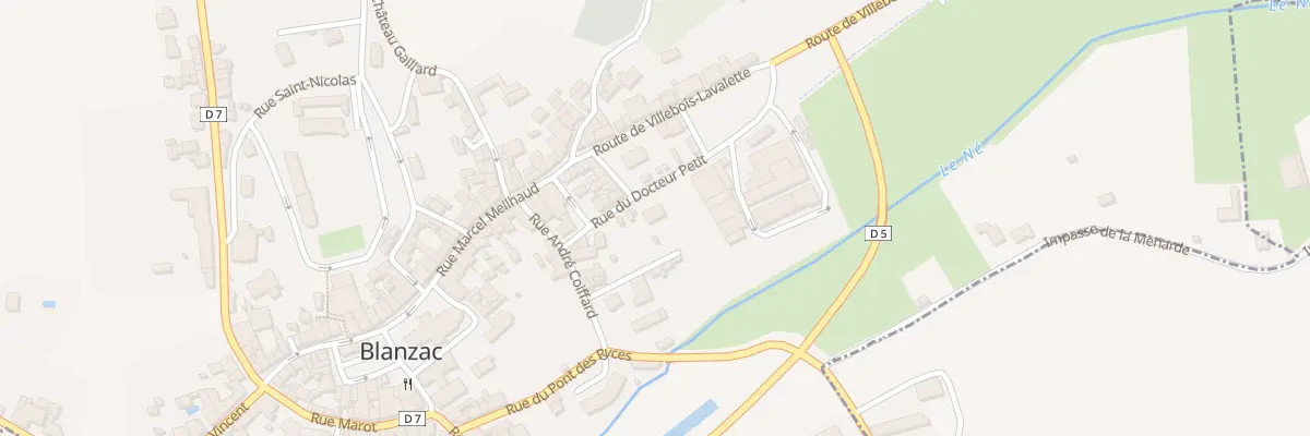 Plan du 6 Rue du Docteur Petit à Coteaux-du-Blanzacais