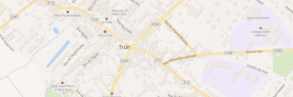 Plan du 23 Rue de la République à Trun