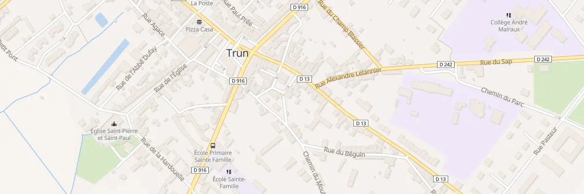 Plan du 8 Pl de la Halle à Trun