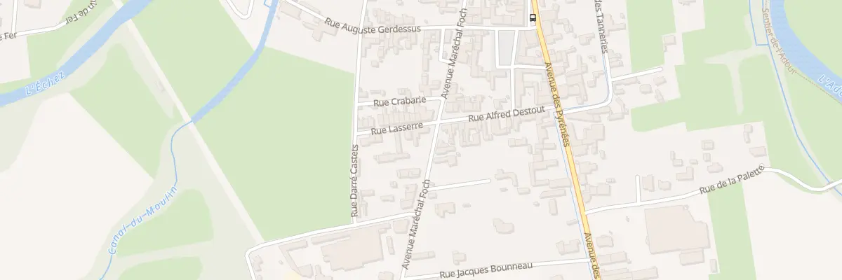Plan du 25 Rue Lasserre à Maubourguet