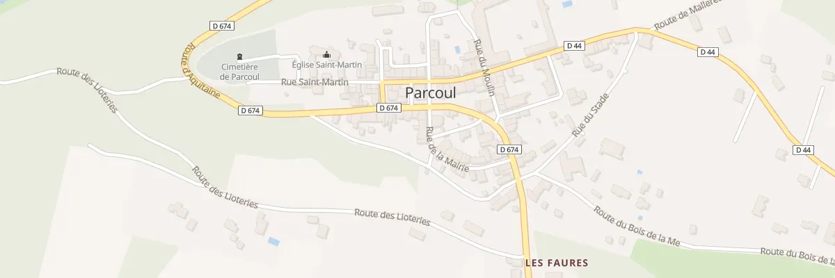 Plan du 6 Rue de la Mairie à Parcoul-Chenaud