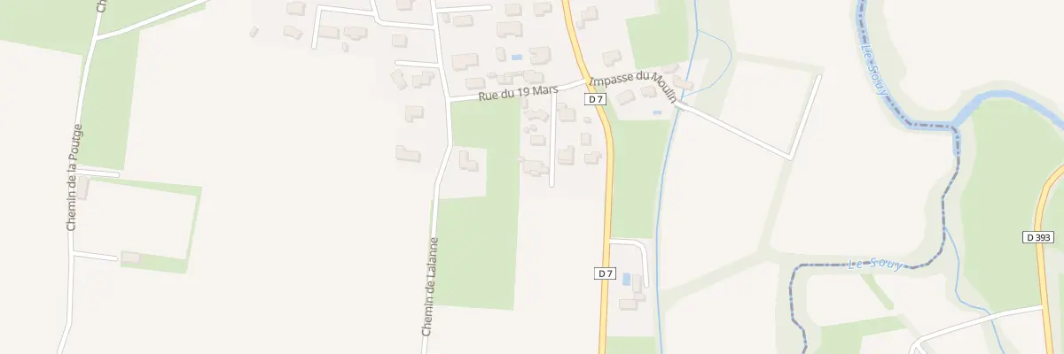 Plan du 3 Rue du 19 Mars à Lagarde