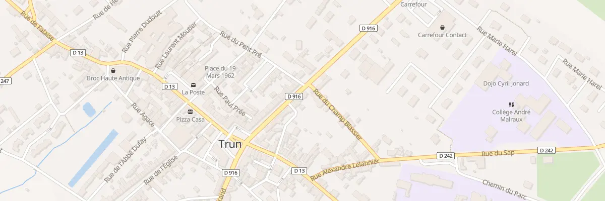 Plan du 17 Rue Louis Guêné à Trun
