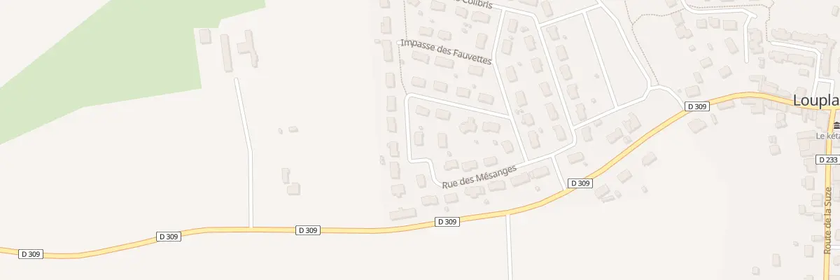 Plan du 9 Les Mesanges à Louplande