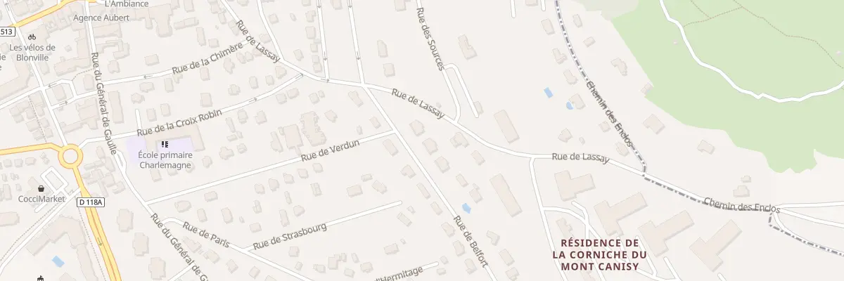 Plan du 1B Rue de Belfort à Blonville-sur-Mer