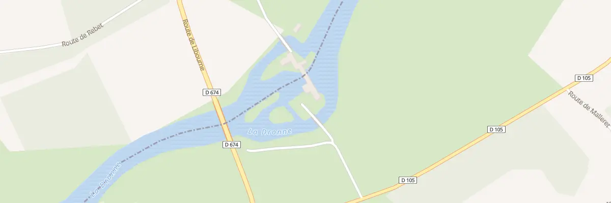 Plan du 1 Che des Pêcheurs à Parcoul-Chenaud