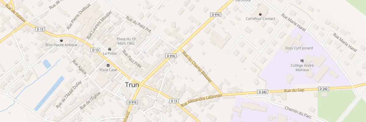 Plan du 2 Rue du Champ Blassier à Trun