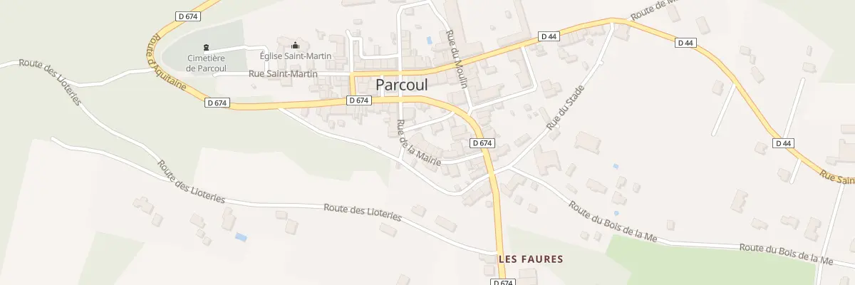 Plan du 13 Rue de la Mairie à Parcoul-Chenaud